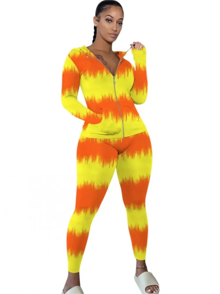 

African Tracksuit Set Clothes Women Zipper Hoodies Tops And Pants Suit 2023 New Fashion Print Casual Sporty African Matching Set