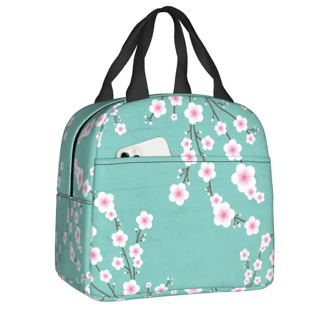 

Японский Ланч-бокс с цветами сакуры, вишневый цвет, для мужчин и женщин, теплый термоконтейнер, изолированный Ланч-бокс для школы, на заказ