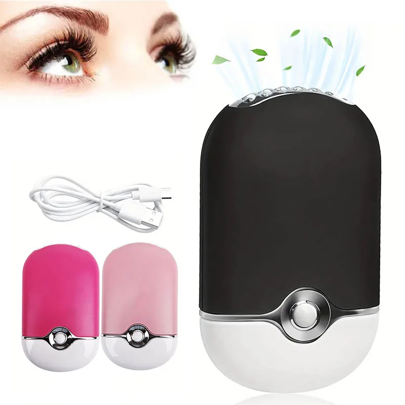 

Eyelash Fan Eye Lash Blower Fans Grafted Eyelashes Dryer Make Up Tool Beauty Supply Home Professional Salon Blue