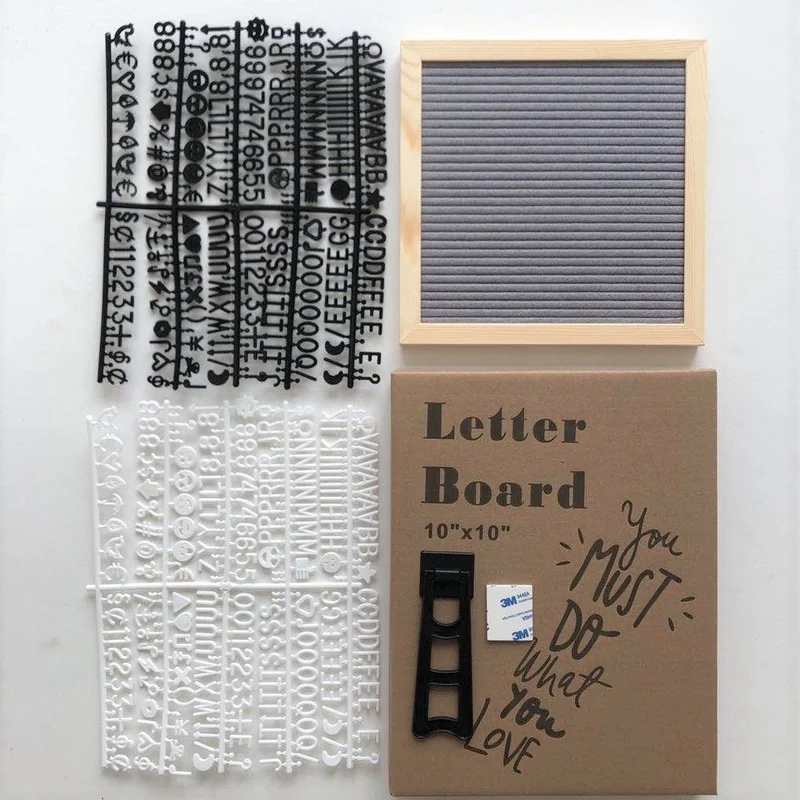 10*10 дюймов Рождественская войлочная доска с буквами для объявлений на день