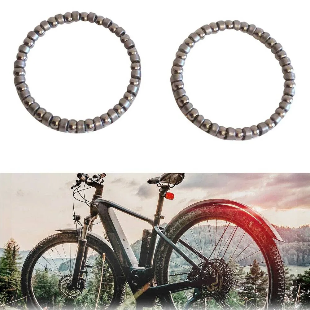 

2Pcs Bicycle Headset Balls Steel Bike Caged Ball Bearing Race Cycling Bearing Set Frame Front Fork Cycle Parts Accessory