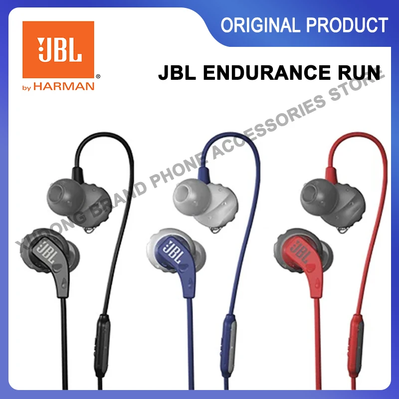 Оригинальные Проводные спортивные наушники-вкладыши JBL Endurance RUN стереонаушники с