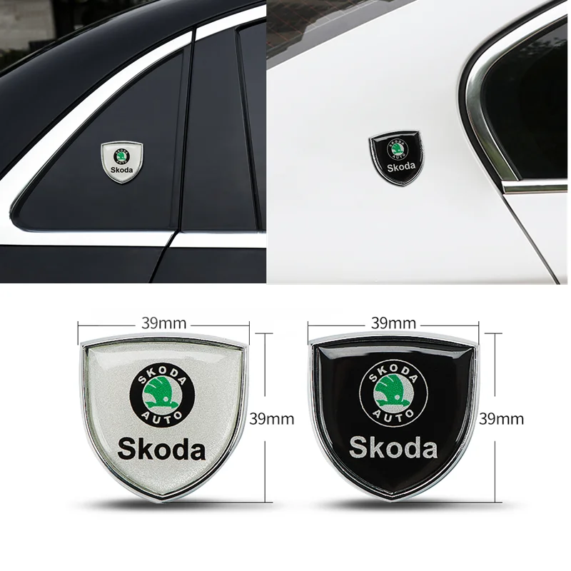 

Car Accessories 3D Fender Trunk Emblem Badge Decal Body Sticker For Skoda octavia fabia rapid yeti superb octavia a5 a7