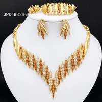 jewelry sets for women necklace and earings charm bracelet four pieces set free shipping
