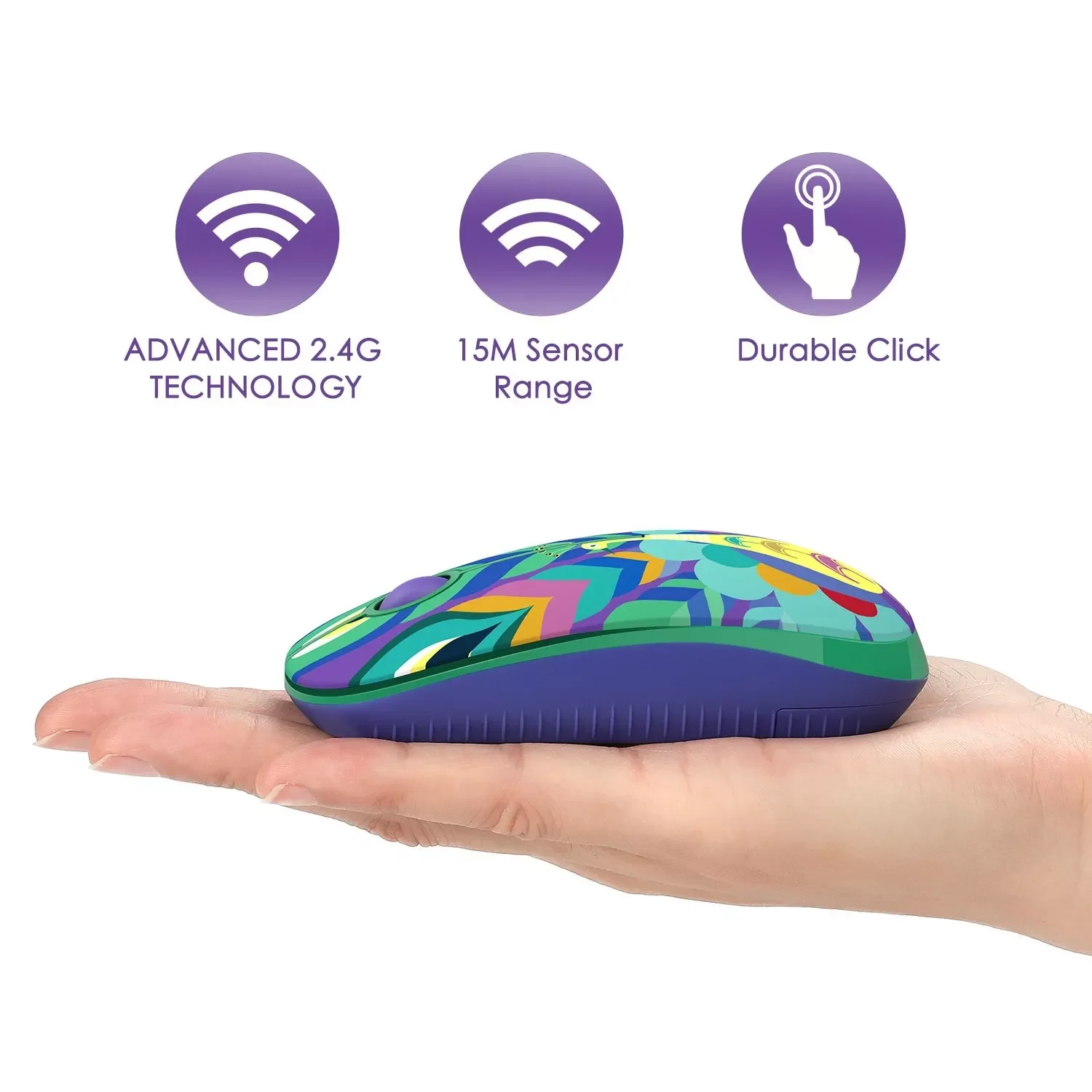 

Comb Slient Click 2.4G Wireless Mouse for Computer Laptop Portable Optical Mice Slim Office School USB Mouse