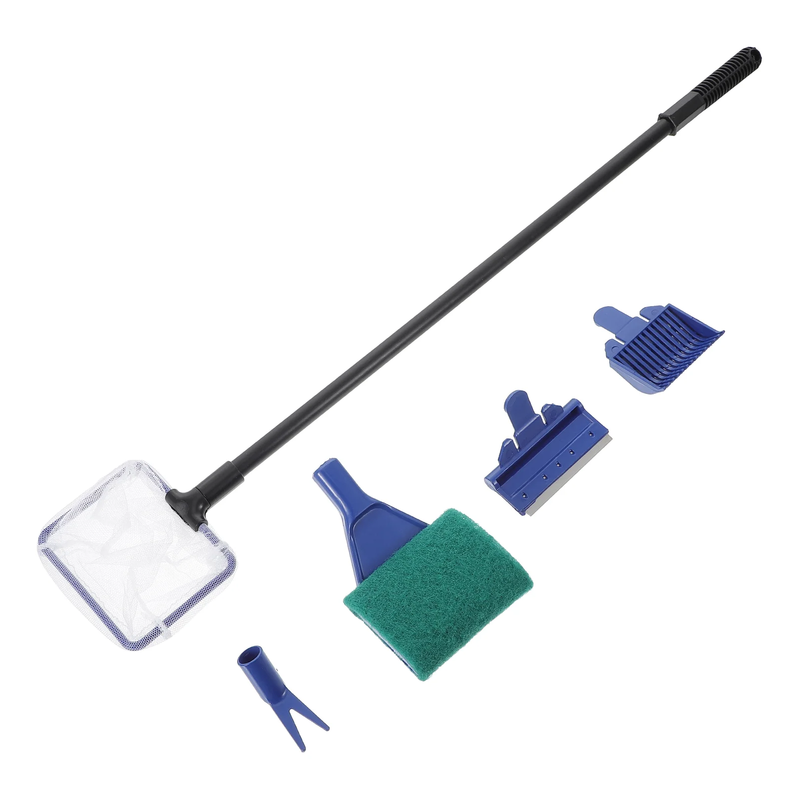 

Tank Aquarium Cleaning Cleaner Gravel Vacuum Kit Toolstool Accessoriesalgae Net Scraper Suppliesclean Rake Scrapingforksponge