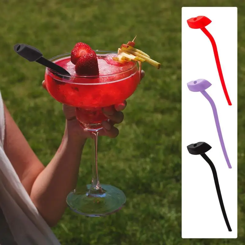 

Силиконовые трубочки для питья, кухонные гибкие трубочки в форме губ, Длинные Аксессуары для путешествий, прочные трубочки для питья горяче...