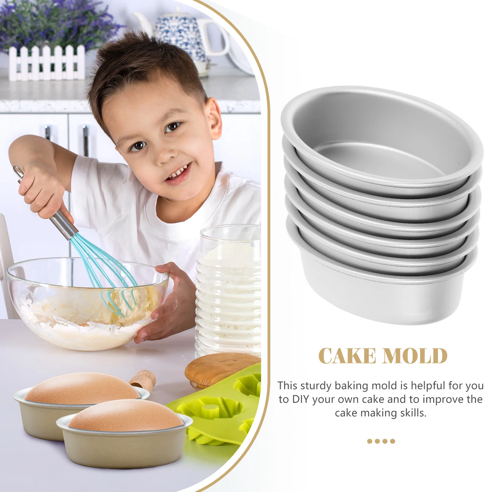 Овальная форма для торта мини-формы с антипригарным покрытием формы пирогов