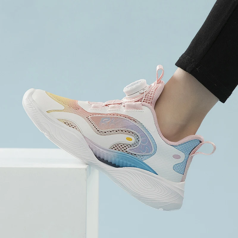 High Quality Children's Basketball Shoes 2023 High Top Basketball Shoes Breathable Boys' Shoes Children's Training Running Shoes