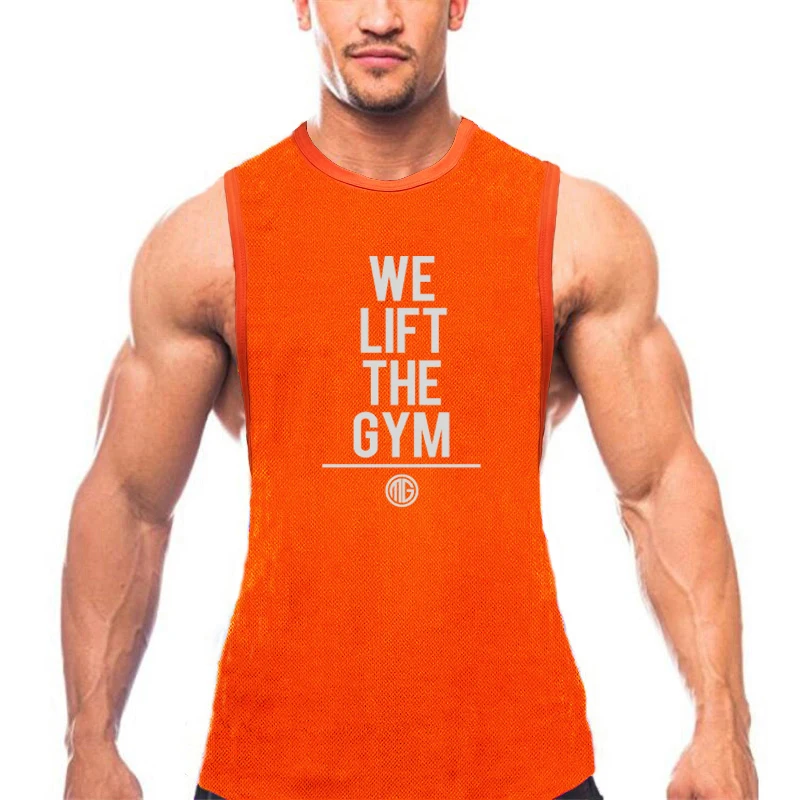 

Mens Mesh Breathable Running Vest Summer Sleeveless Quick Dry Sports Tank Top Gym Bodybuilding Muscle Fashion T-Shirt