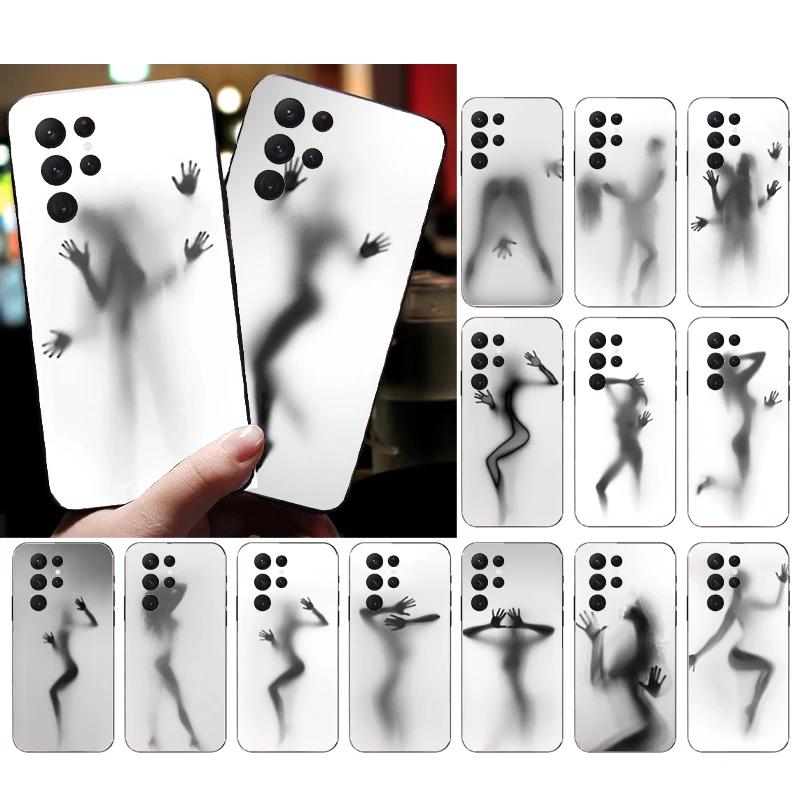 

Sexy Woman Silhouettes Phone Case for Samsung Galaxy S23 S22 S21 S20 Ultra S20 S22 S21 S10E S20FE Note 10Plus 20 Ultra Funda