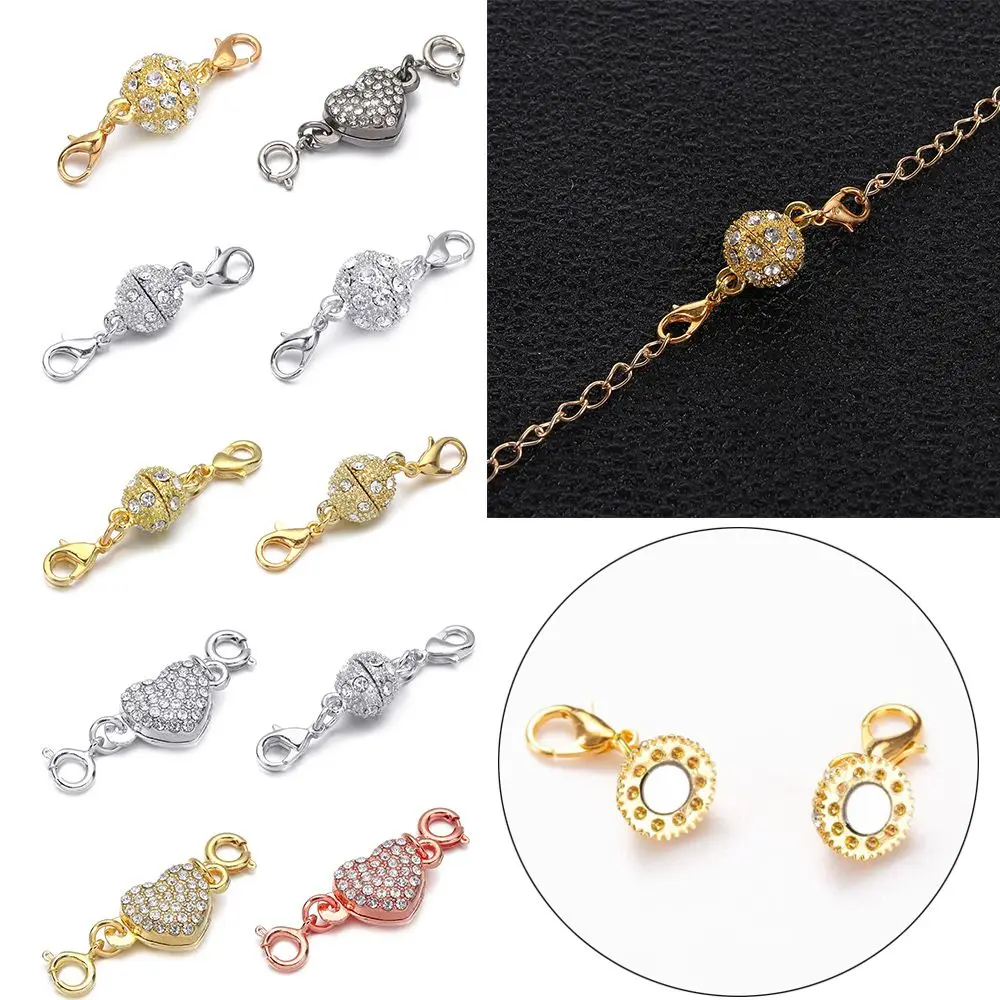 

Удлинитель DIY новый Соединительный крючок Rhinstone магнитные застежки принадлежности для изготовления ювелирных изделий ожерелье браслет Сое...