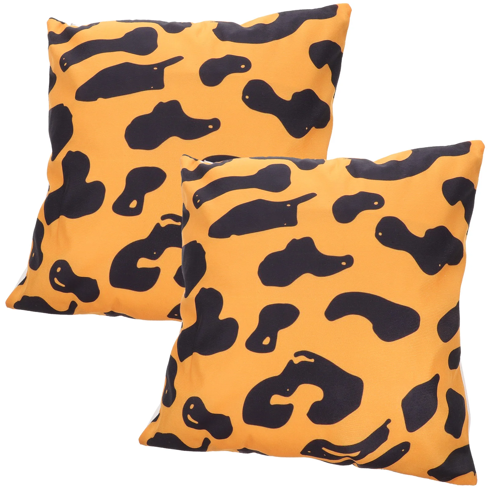 

2pcs Leopard Prints Throw Pillow Case Throw Pillow Cover Sofa Throw Pillow Protector