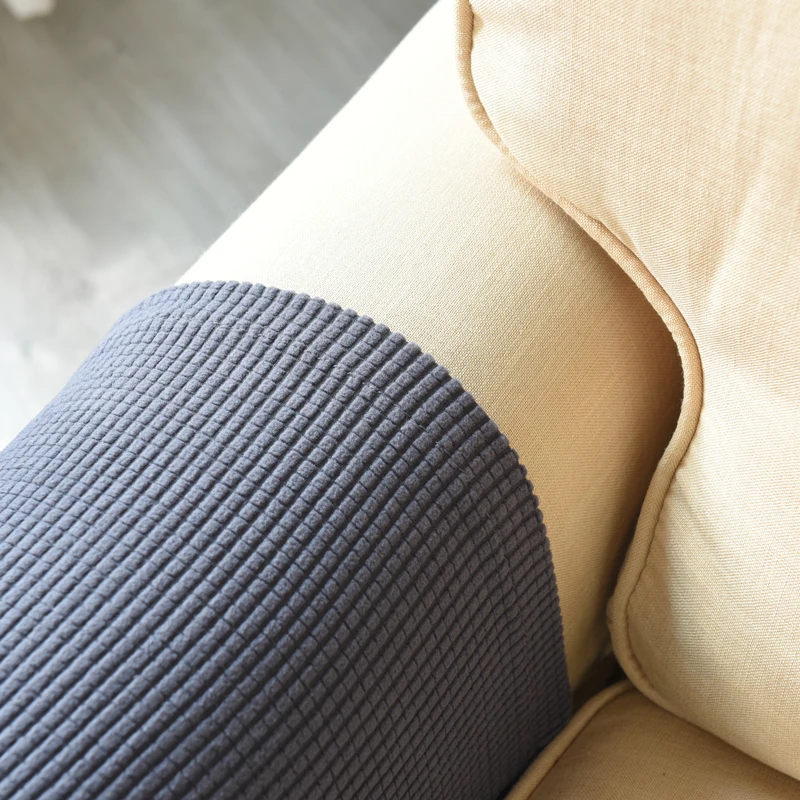 

Чехол-подлокотник для дивана, эластичное однотонное защитное покрытие для кресел в гостиную, 2 предмета