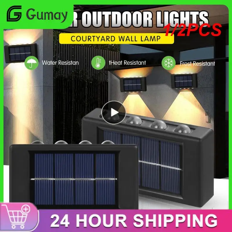 

1/2PCS Solar Light Waterproof Solar Led Light Outdoor Sunlight Lamp for Garden Street Landscape Balcony Decor Solar Wall Lamp