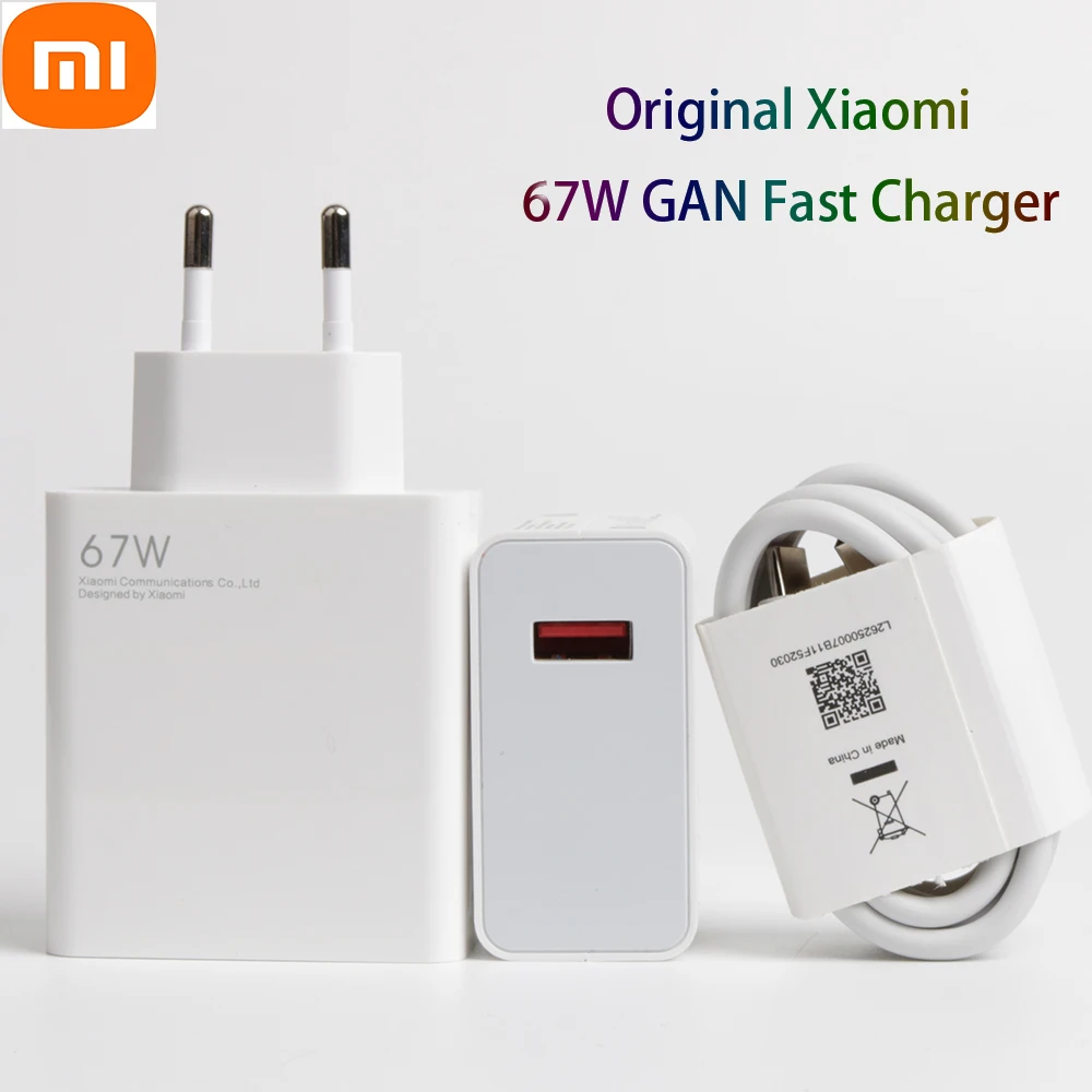 

Быстрое зарядное устройство Xiaomi 67 Вт с европейской вилкой QC 4,0 + адаптер турбо-зарядки для ноутбука, планшета, зарядка для Xiaomi mi 10 pro Redmi note 9pro mi...