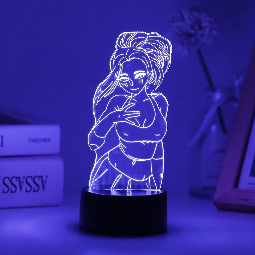 

Acrylic 3d Lamp Anime My Hero Academia Nightlights For Bedroom Cartoon Comics Night Light Home Desk Decor Kid Gift Banana Fish