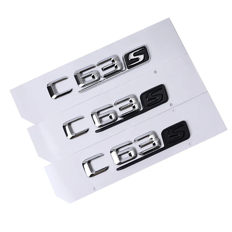 Тюнинг автомобиля для Mercedes Benz AMG C Class W204 W205 C63 C63S Буквенный логотип 3D наклейка из ABS