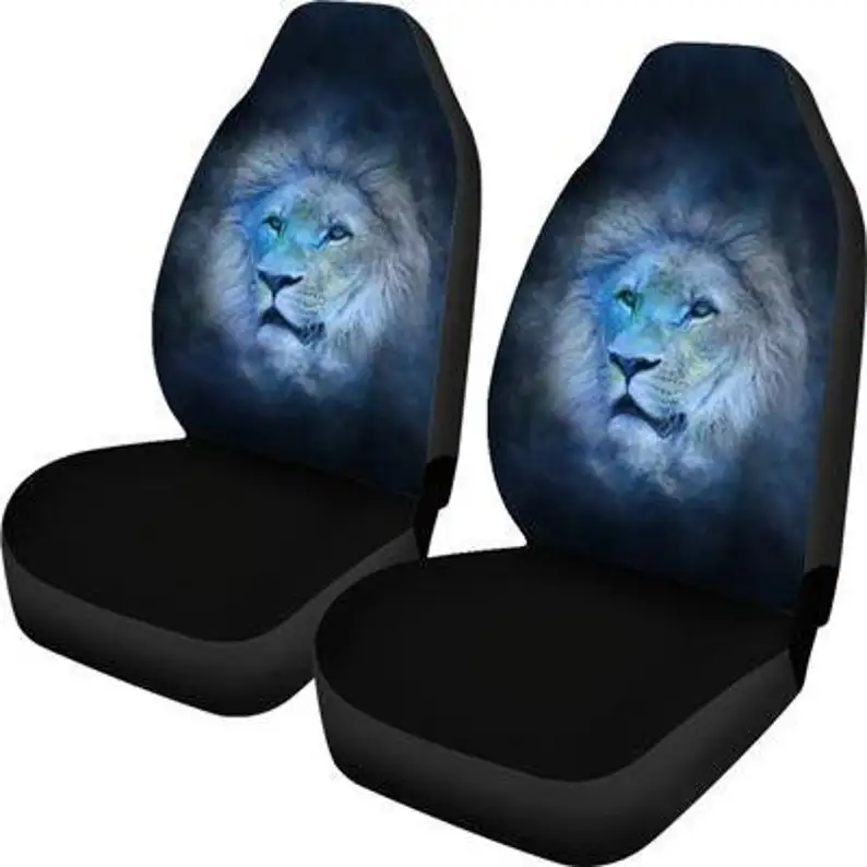 

Lion Car Seat Covers (Set Of 2) / 2 Front Car Seat Covers / Car Seat Covers / Car Seat Protector / Car Accessory