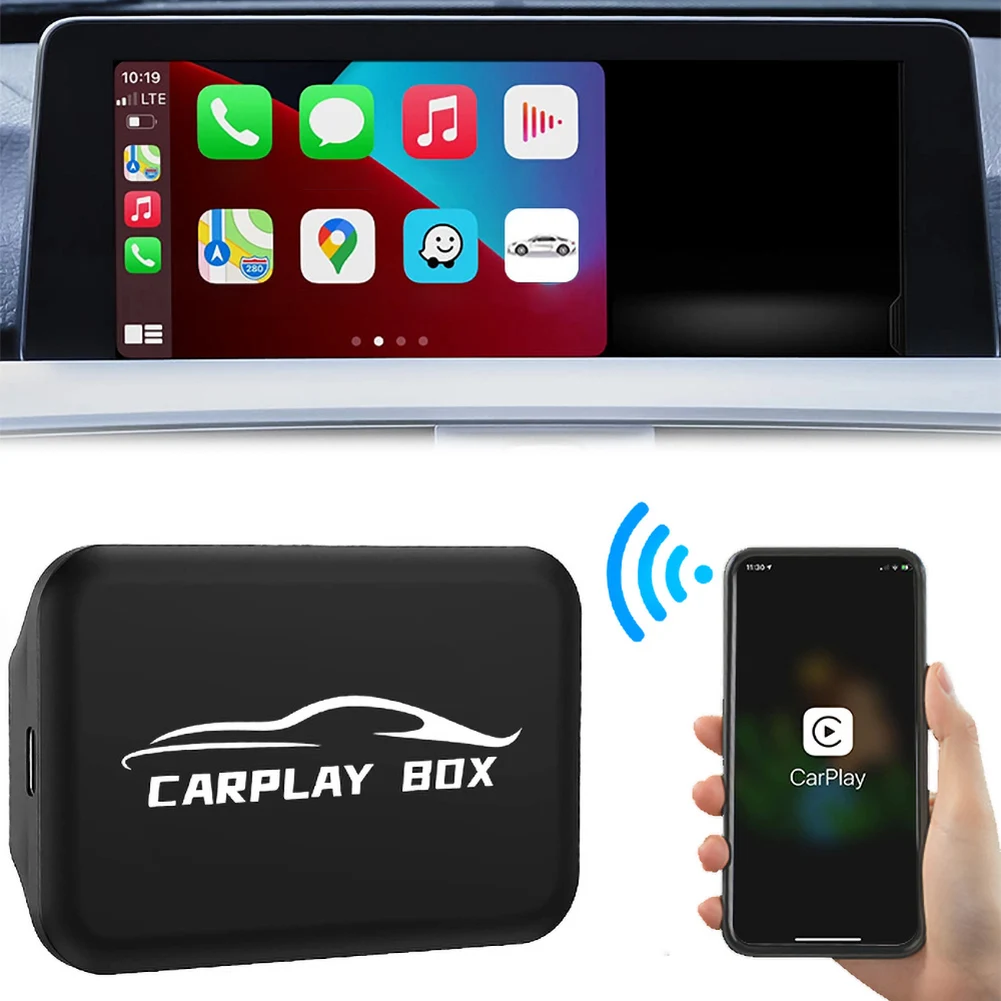 

Wired CarPlay Adapter Car AI Box Stereo Dash Navigator Player Type-C Plug & Play OTA Online Upgrade Bluetooth Android Auto