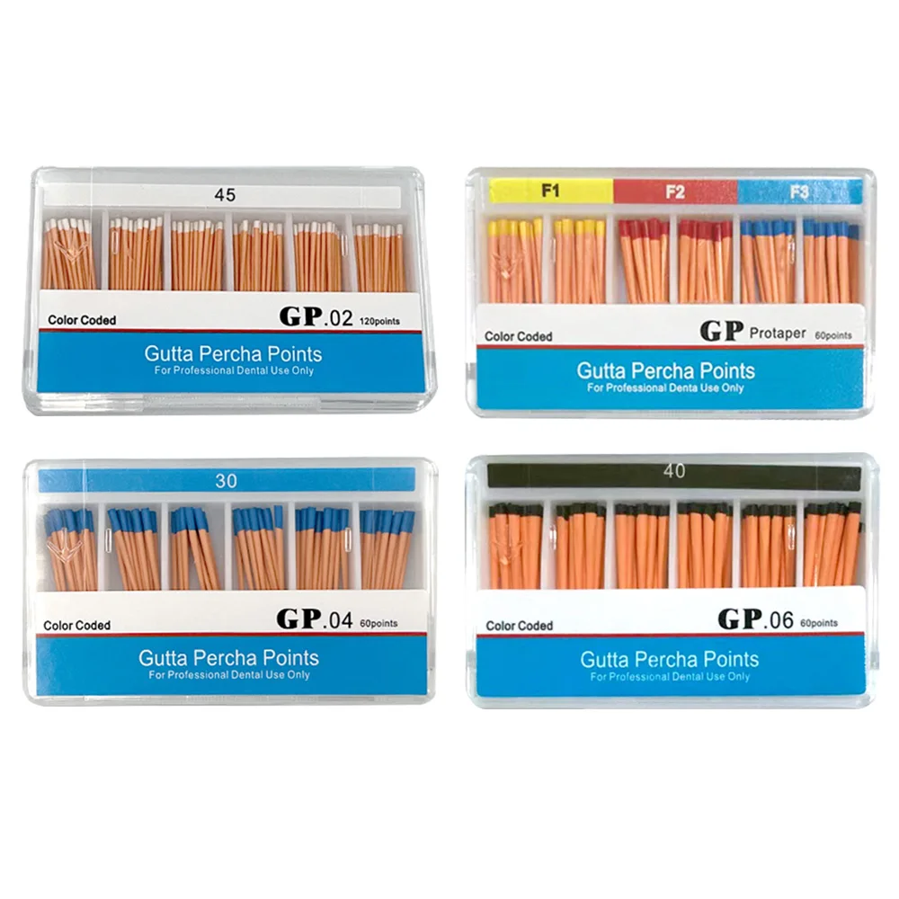 AG 5Box Dental Gutta Percha Points F1 F2 F3 F4 F5 # 02 04 06 Стоматологический материал Gapadent