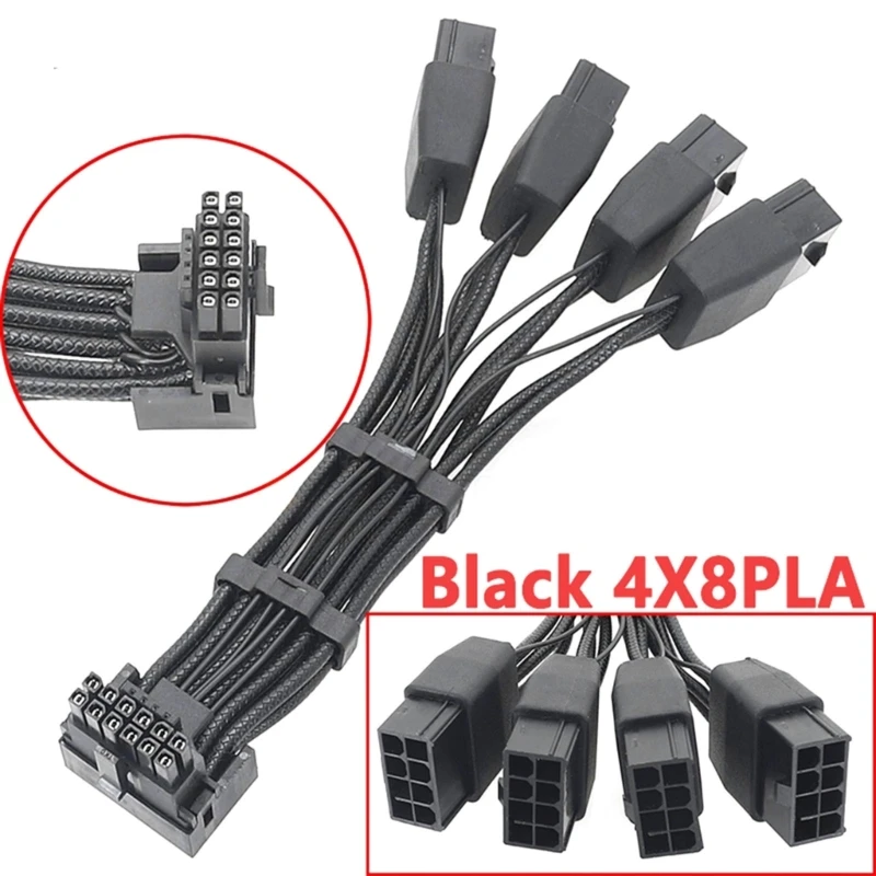 Графический процессор RTX4090 Серия RTX4080 18AWG 3x8P 4x8P PCI-E на 16 контактов (12+4) PCIE5.0 12VHPWR