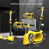 lazychild new multi functional childrens scooter children can sit and ride a scooter four in one childrens scooter