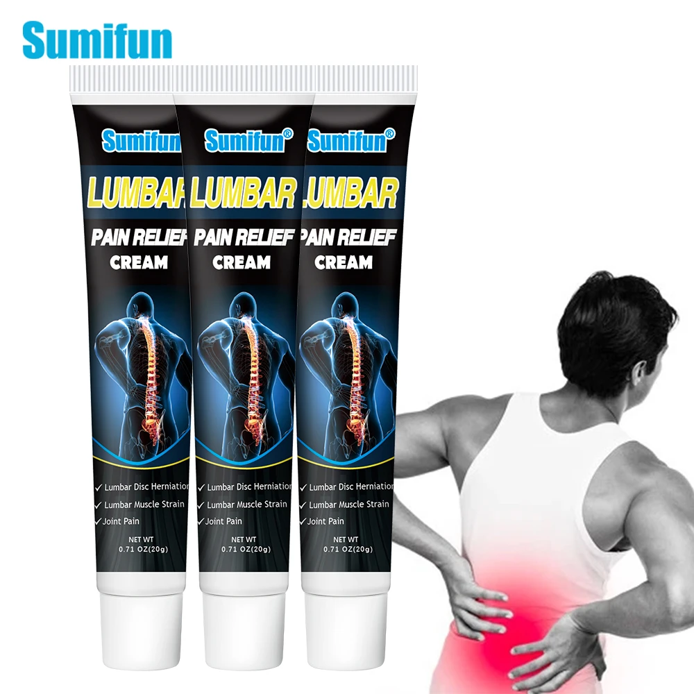 

3Pcs Lumbar Pain Relief Cream Herbal Balm Rheumatoid Arthritis Joint Muscle Analgesic Ointment Body Massage Medical Plaster Care