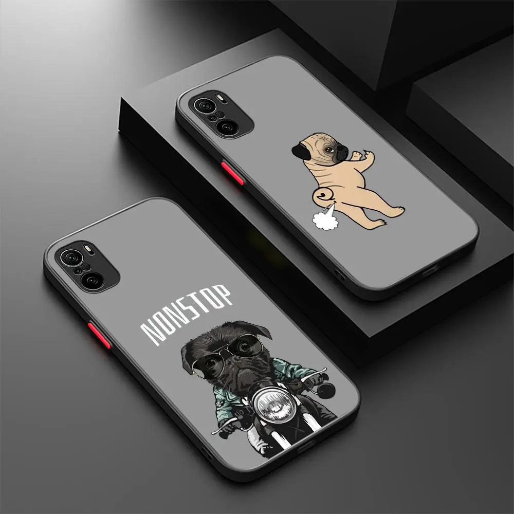 

Funny Pug Dog French Bulldog Animal Case For Xiaomi Redmi A1 K50 K40 GAMING K30 K20 10X 10C 10 9C 9T 9A 9 8 7 6 5 PRO Case Cover