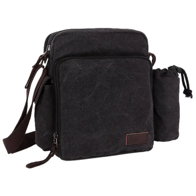 

Холщовая сумка-мессенджер для мужчин, маленькая холщовая Повседневная нагрудная Сумочка на плечо для путешествий