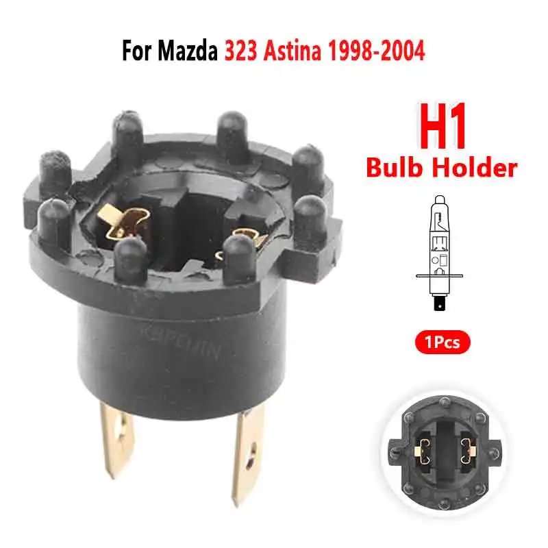 Фото Для Mazda 323 Astina 1998-2004 гг. Патрон лампы ближнего света фары H7, основание B28V510A3A, 1 шт. №1