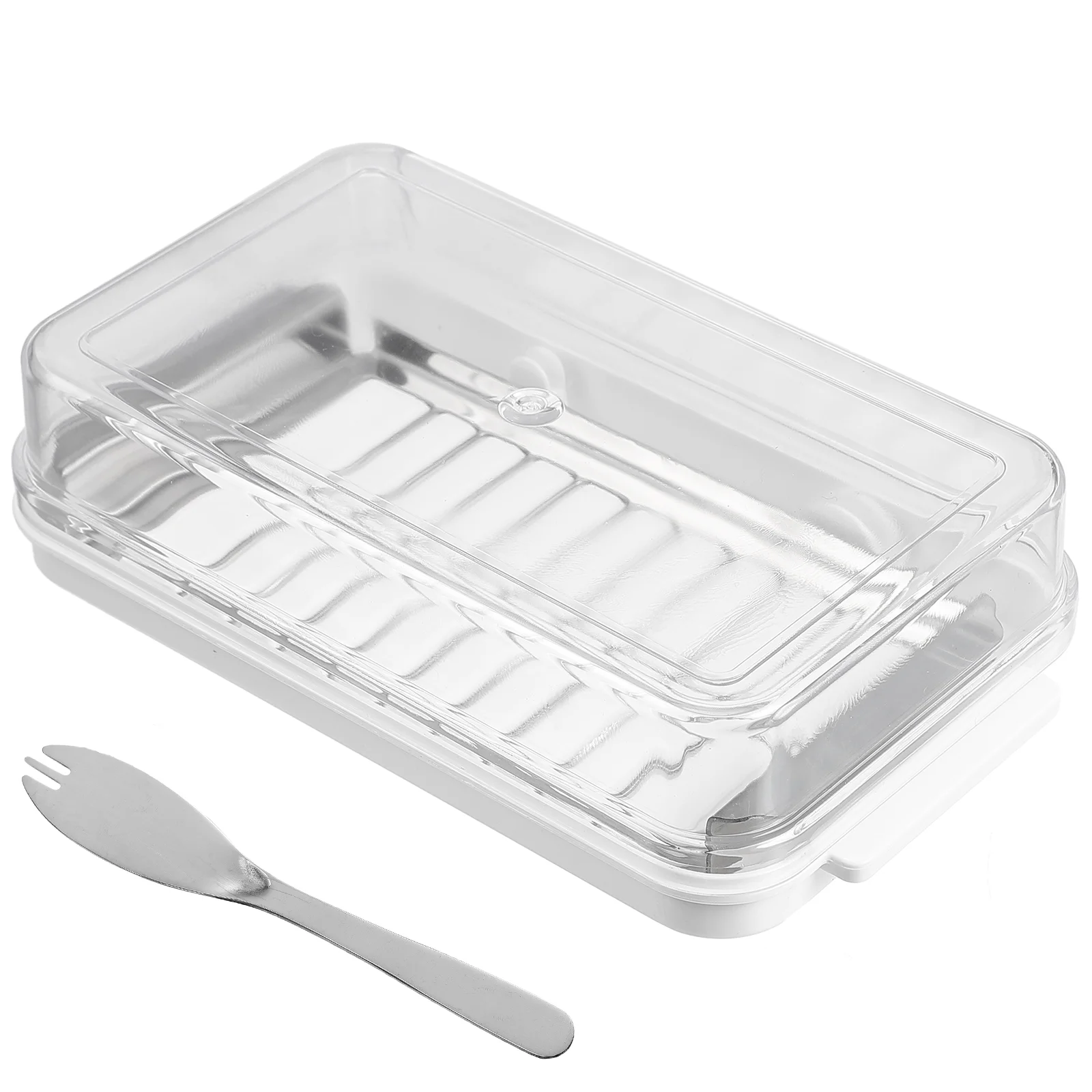 

Butter Dish Box Keeper Lid Cheese Storage Container Covered Plate Metal Holder Slicer French Serving Cover Crisper Kitchen Lids