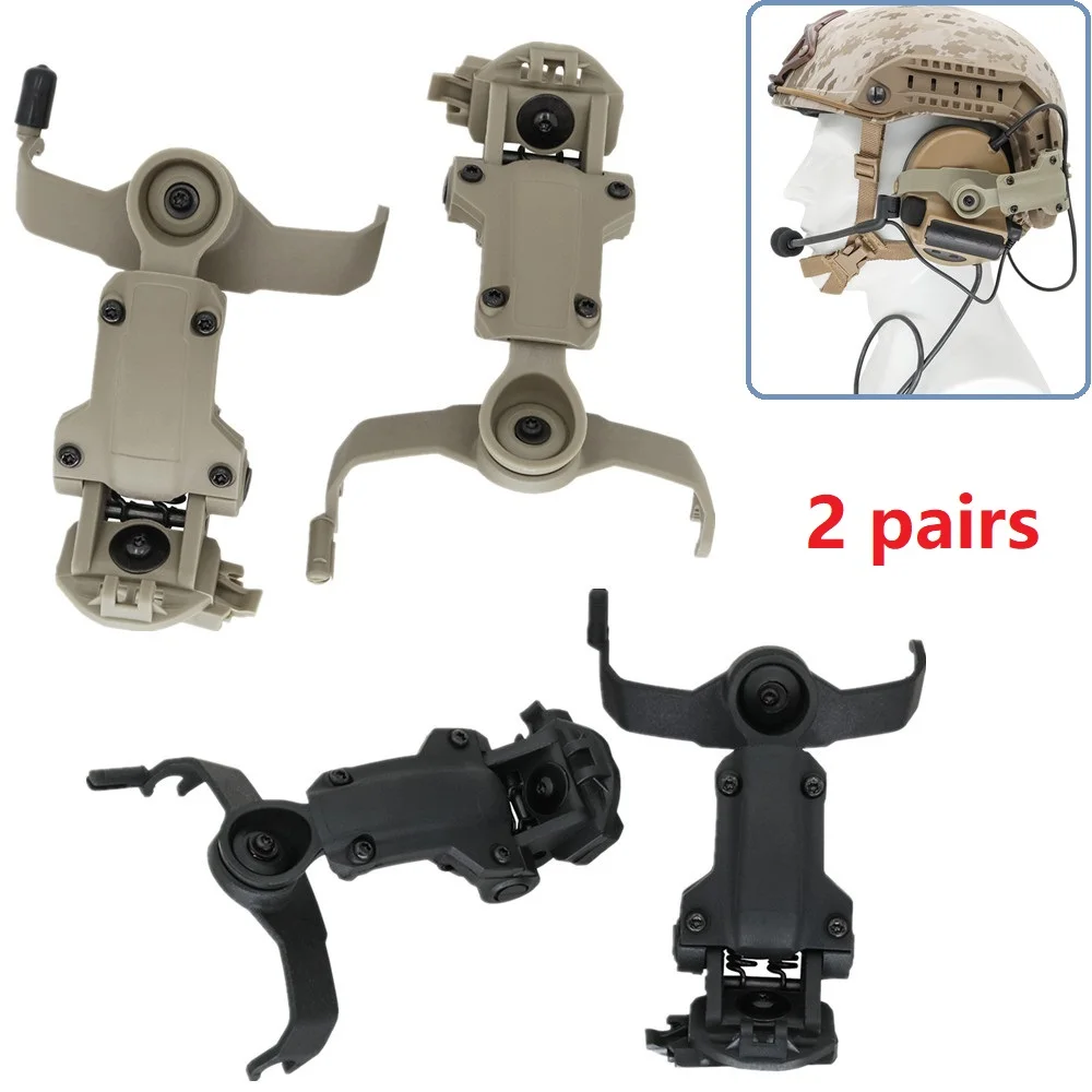 

Tactical Headset ARC Helmet Rail Adapter for Airsoft Shooting Headset COMTAC II COMTAC III Hearing Protection Electronic Earmuff
