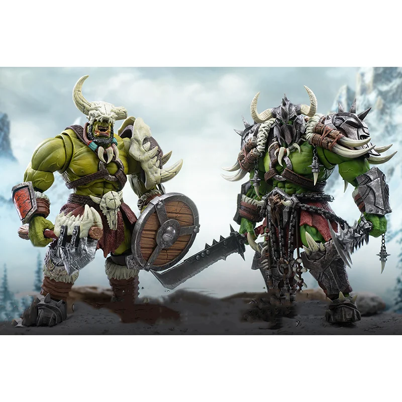

Mithril Action NO.01 Warrior 1/10 Collectible 20cm WOW Guardian of The Horde Barbarian Orc Action Figure Model Toy Gift