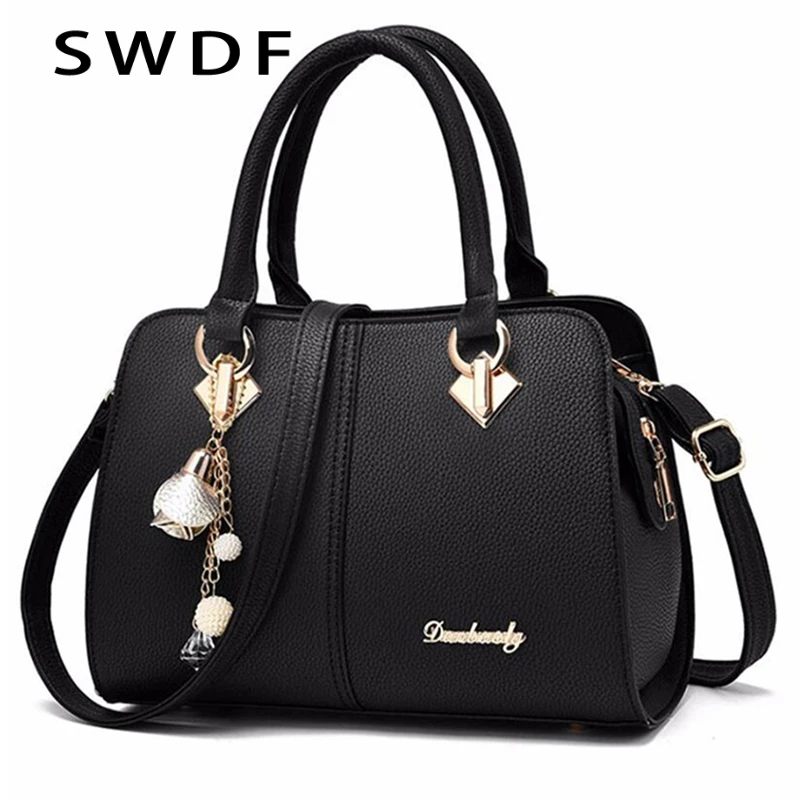 New Brand Women Hardware Ornaments Solid Totes Handbag High Quality Lady Party Purse Casual Crossbody Messenger Shoulder Bags