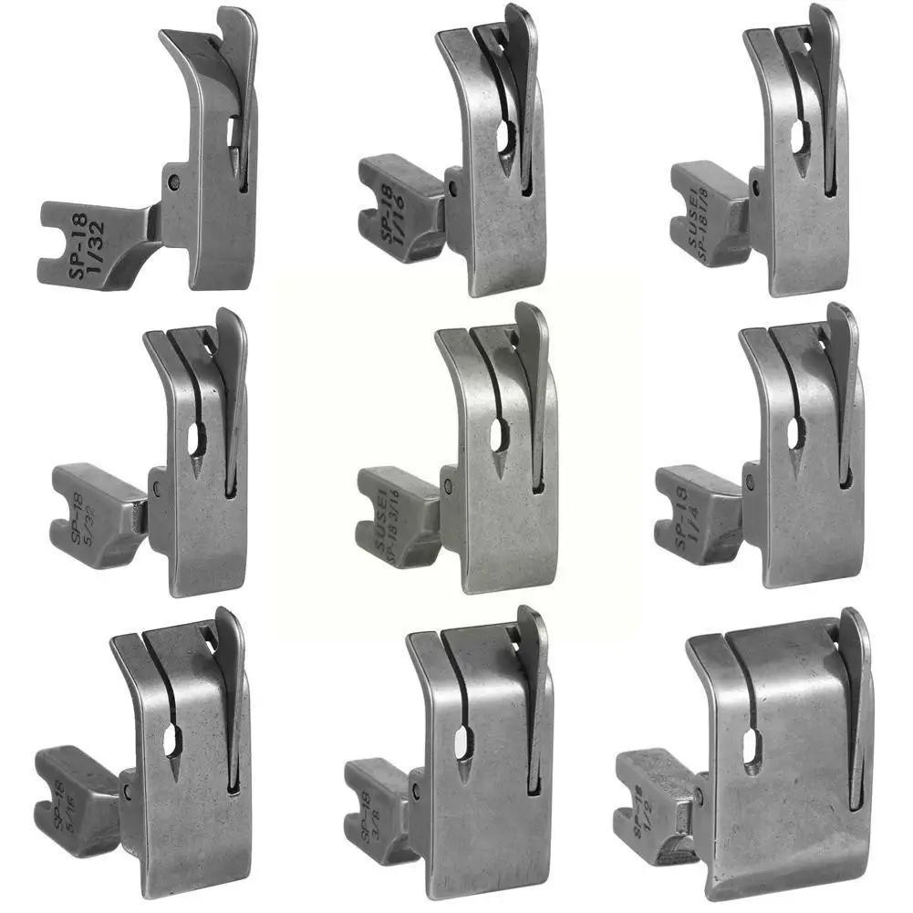 

Металлическая прижимная лапка SP-18, промышленная швейная машина с одним краем, 3/8, 5/16, игла 3/16, плоская, 1/32, движущаяся, 1/8, для автомобиля, 1/16, E8P6