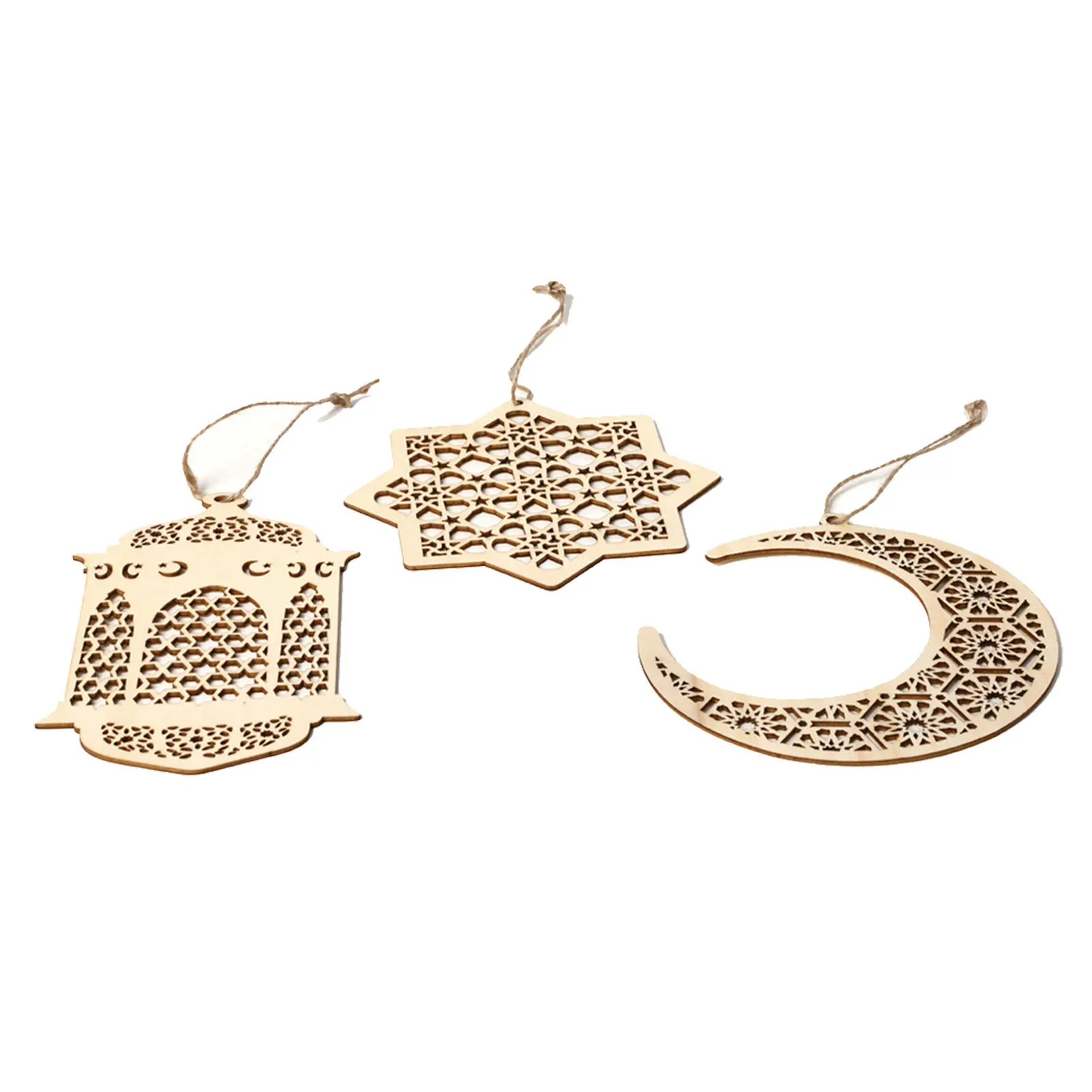 

3 шт., Деревянные Подвески в виде Луны