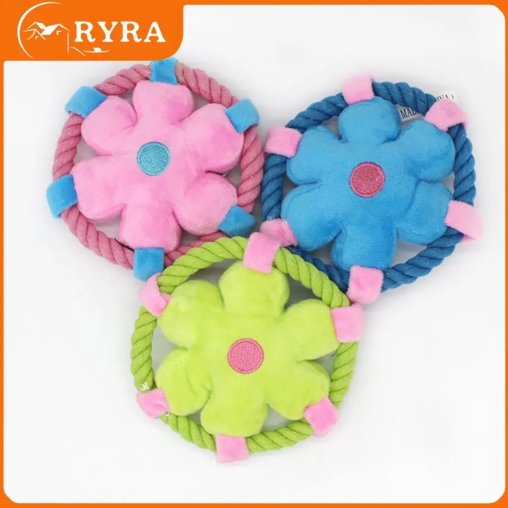 

Wholesale Dog Toys Dog Training Throwing Toys Circular Design Excellent Materials 14x14cm Cotton Rope Pet Supplies Soft