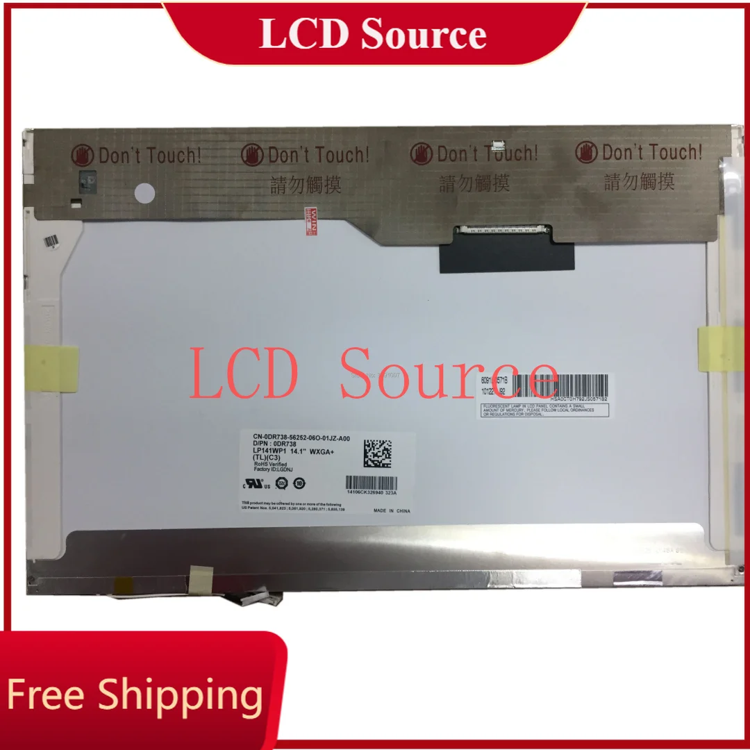 

LP141WP1 TLC3 N141C3-L04 LTN141BT02 B141PW02 V.0 1440*900 30pins LVDS Laptop Screen LCD
