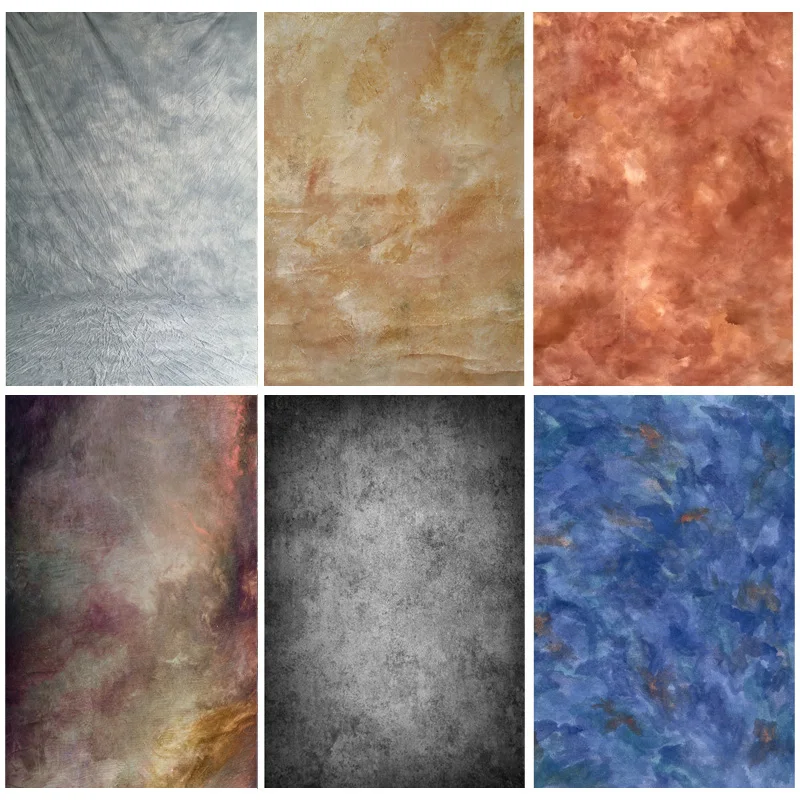 SHENGYONGBAO Art Fabric Vintage Hand Painted Photography Backdrops Props Texture Portrait Photo Studio Background JDX-03