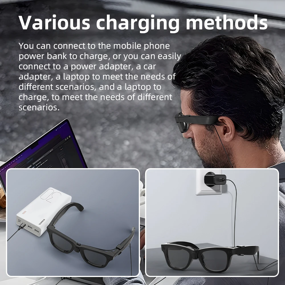 Фото Кабель для быстрой зарядки HIBLOKS для очков RayBan Meta Gen2 Skyler/Wayfarer RW4012/RW4006/RW4008, аксессуары для умных очков №3