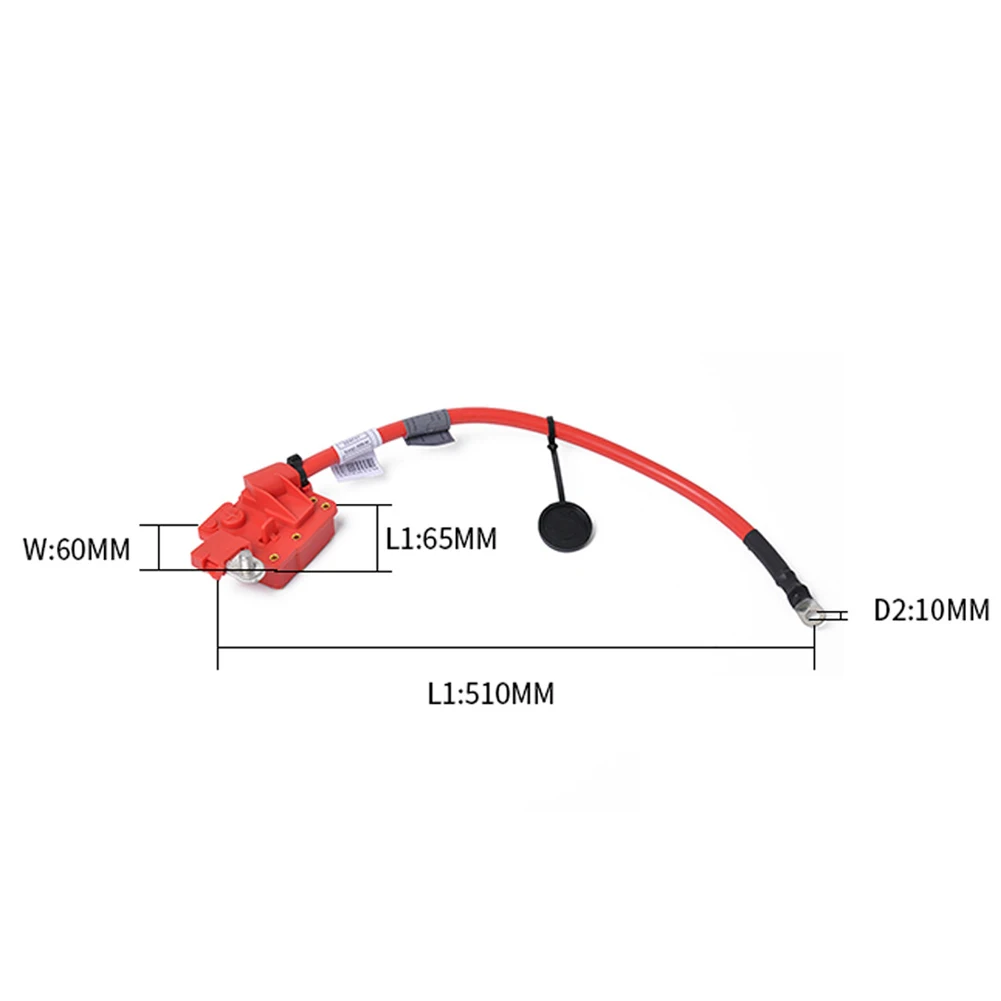 

For BMW E90 E91 E92 E82 Positive Battery Cable Plastic & Metal Red & Black Replacement Terminal To Cable 1 Pcs