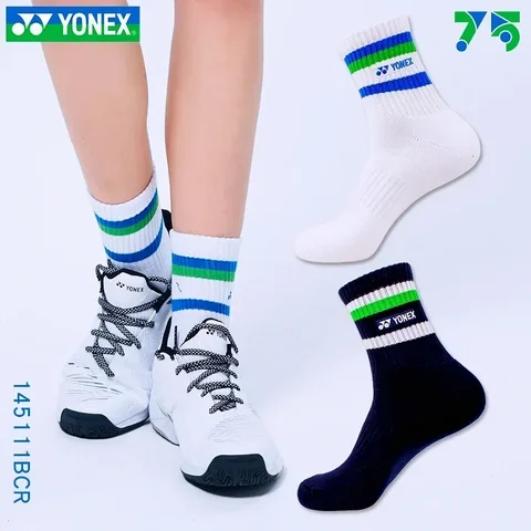 Носки для бадминтона YONEX 75-летия 145111   Утолщенные спортивные носки на полотенцесушителе, впитывающие пот и дезодорирующие для фитнеса, бега