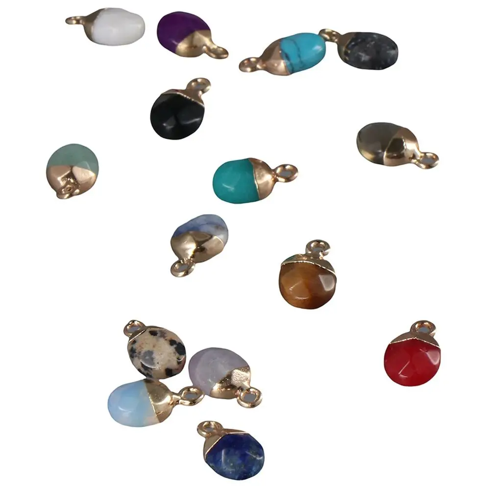 

natural Howlite gemstones keywords: Stone Charms multicolor Oblate Shape Pendants Howlite Charms Handmade Crafts Lovers