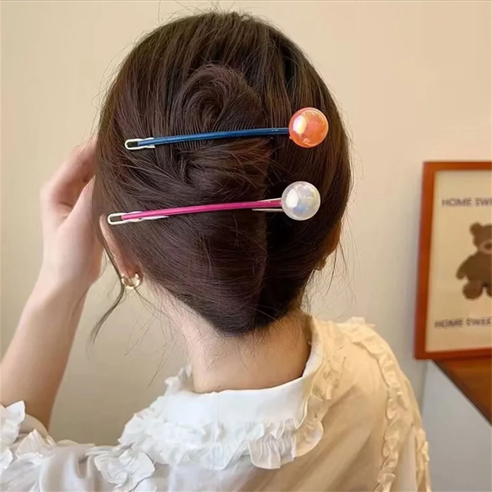 

Vintage Big Pearl Barrettes Statement Metal Hair Clip Ponytail Hairpin For Women Fashion Hair Ornament Hair Accessories Jewelry