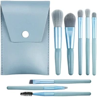 8pcs mini makeup brush set premium synthetic foundation brush powder concealers brush eyelash eye shadow eyebrow brush lip brush