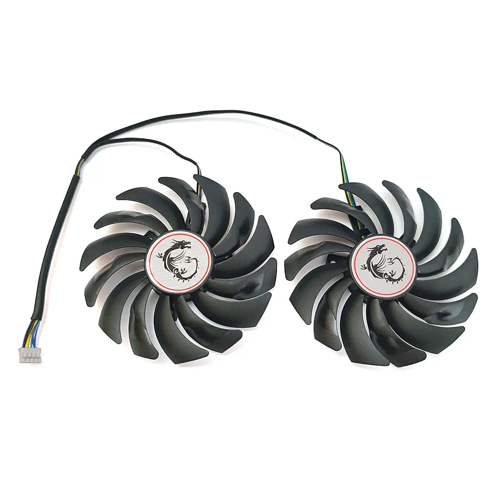 Новый 95 мм 4PIN PLD10010S12HH GTX 1080 1070 1060 вентилятор GPU для MSI RX470 480 570 580 Ti Вентилятор