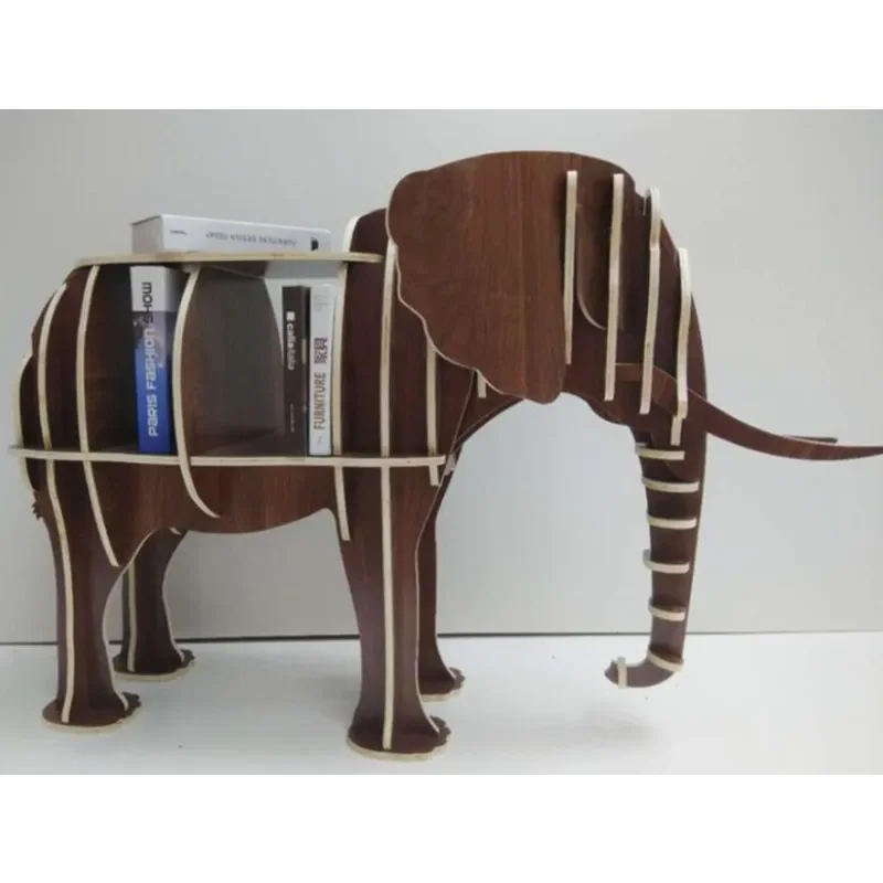 Креативный стол декор слона книжная полка моделирование животных стеллажи
