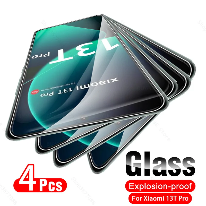 4 шт. стекло для Xiaomi Mi 13 T Pro 5G полное покрытие закаленное Xiaomi13TPro Mi13T Mi13TPro Xiaomi13T 6 67