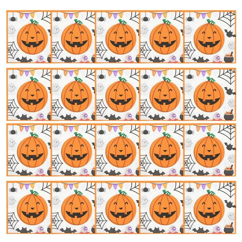 Sheets Theme Birthday Gift Napkin Paper Wrap With Pumpkins B